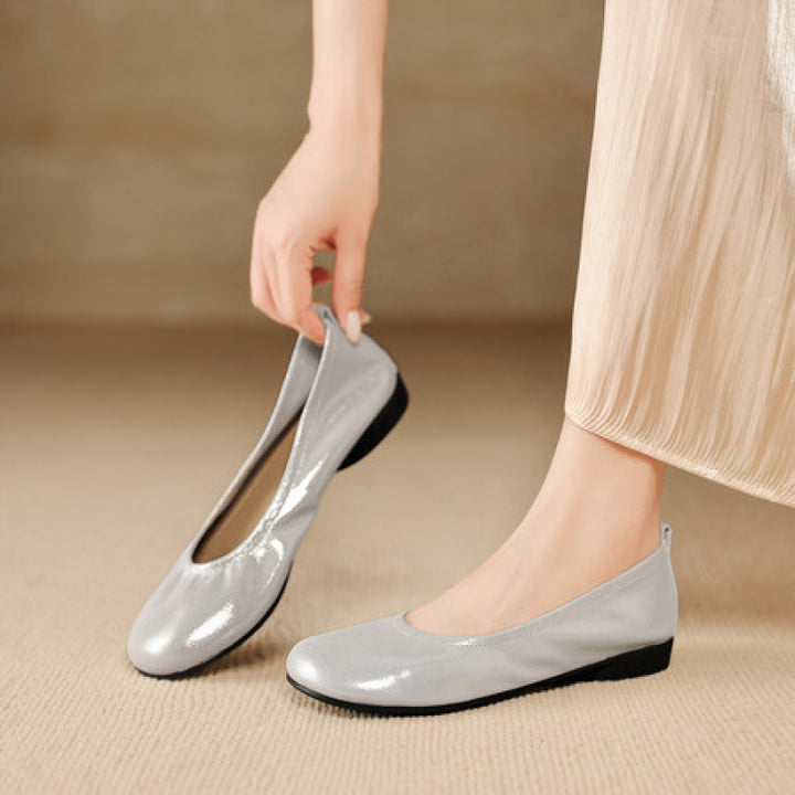 Ozela Genuine Leather Flats