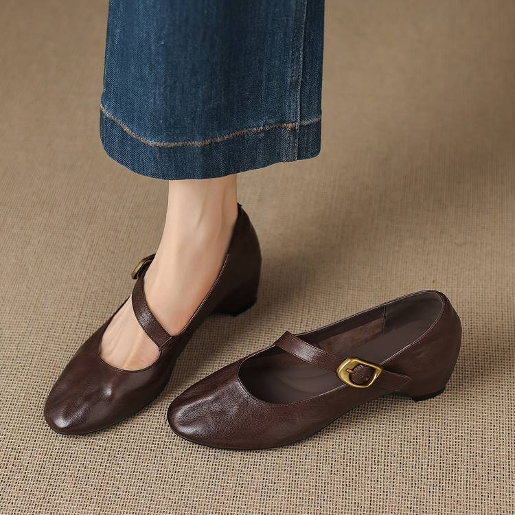 Givry Genuine Leather Heels