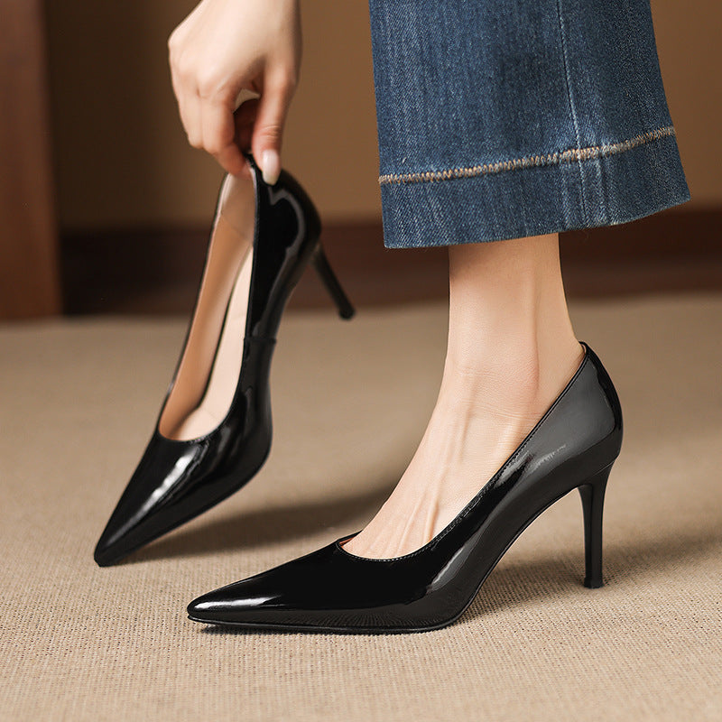 Elana Genuine Leather Heels