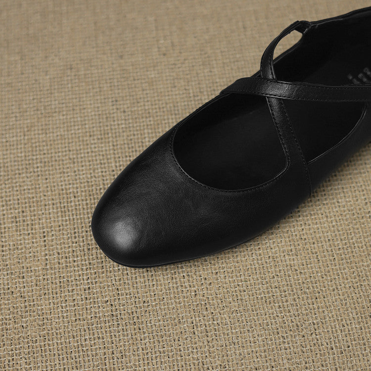 Zeor Genuine Leather Flats