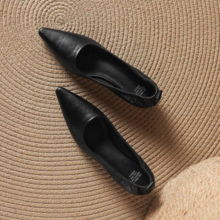 Belin Genuine Leather Pointed-Toe Pumps