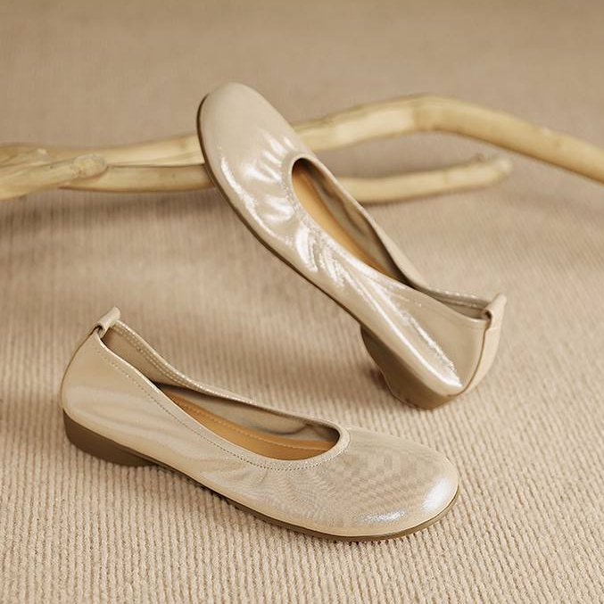 Ozela Genuine Leather Flats
