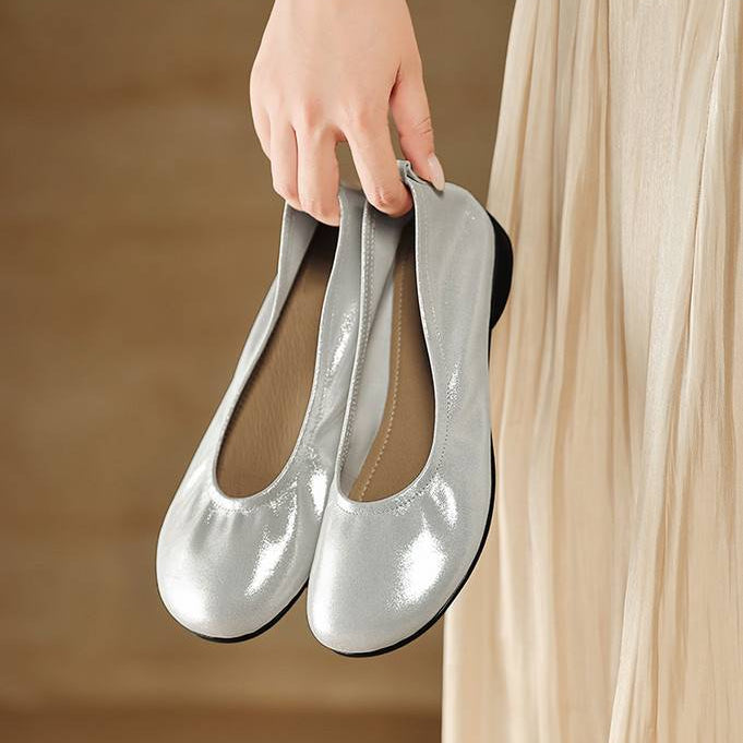 Ozela Genuine Leather Flats