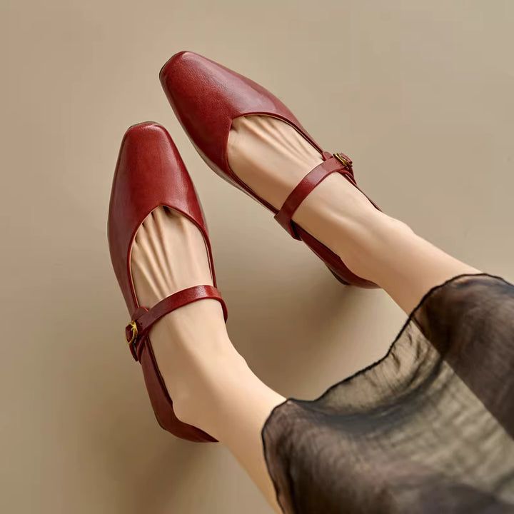 Felya Genuine Leather Heels