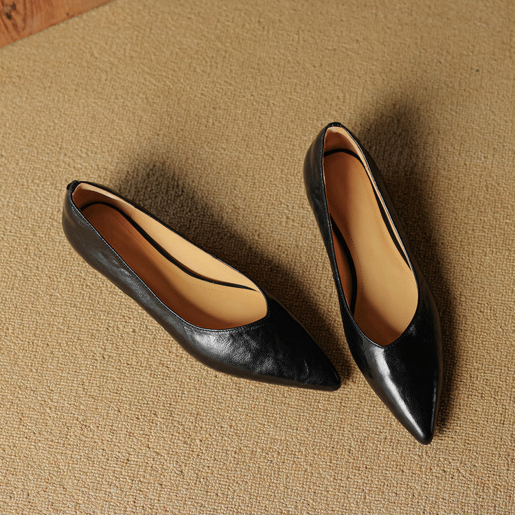 Fauna Genuine Leather Flats