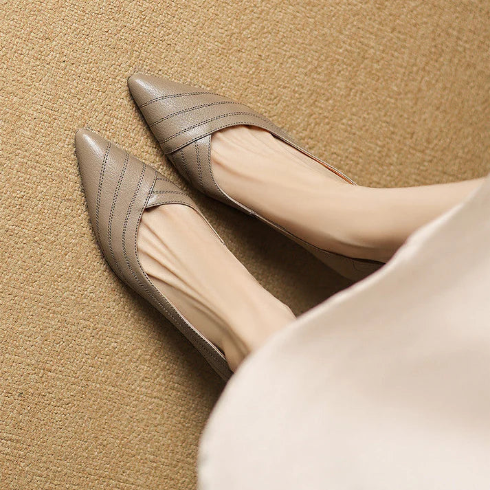 Vela Genuine Leather Heels