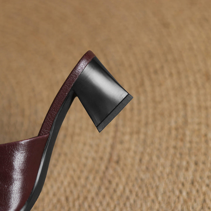 Lomar Genuine Leather Mules