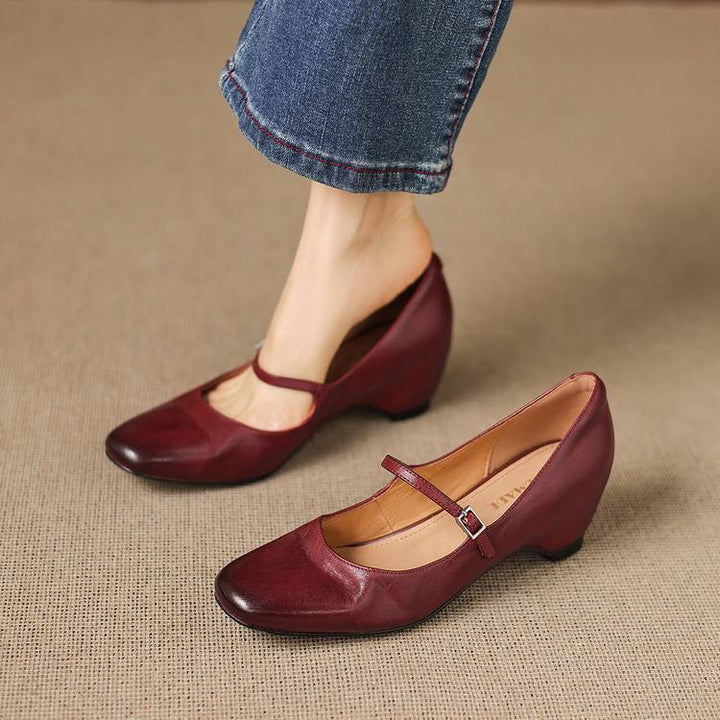 Ryla Genuine Leather Pumps