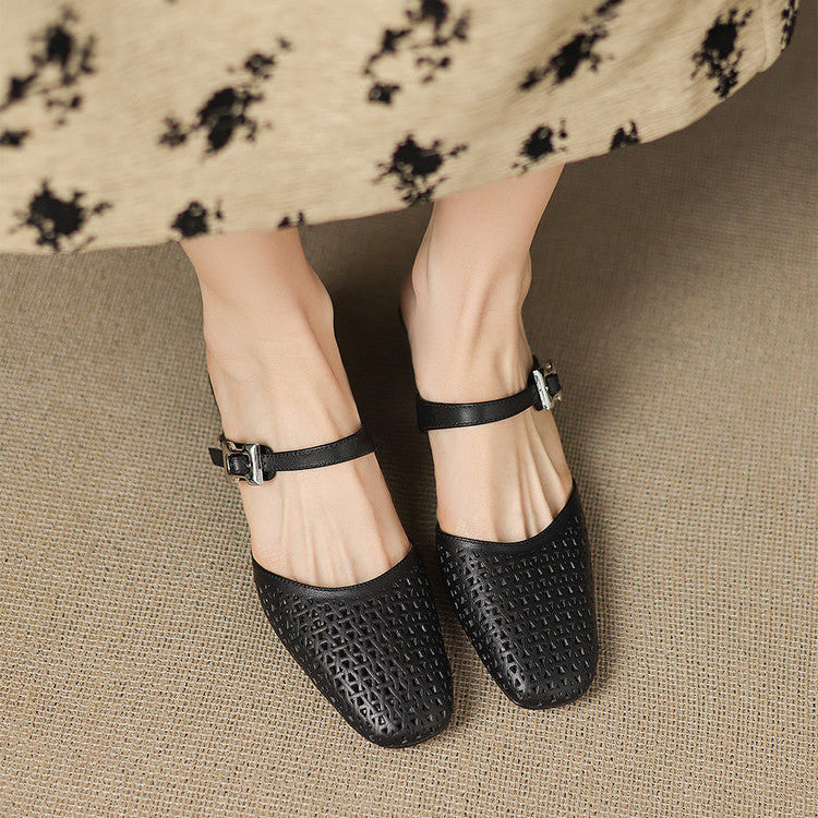 Nilda Genuine Leather Mules
