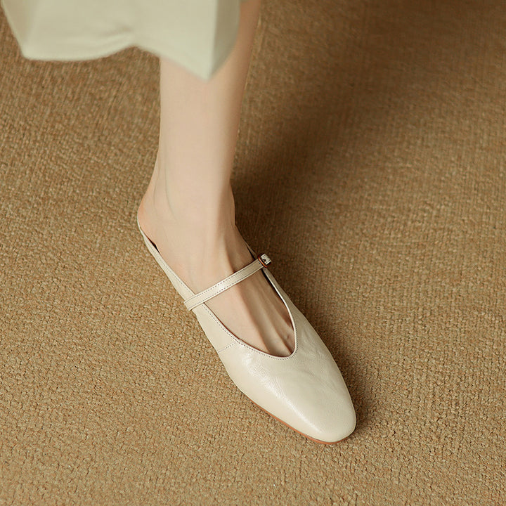 Elzor Genuine Leather Mules