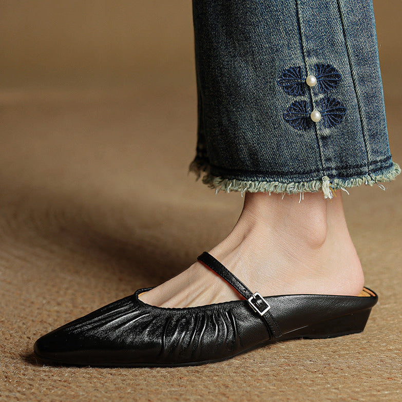 Orena Genuine Leather Mules