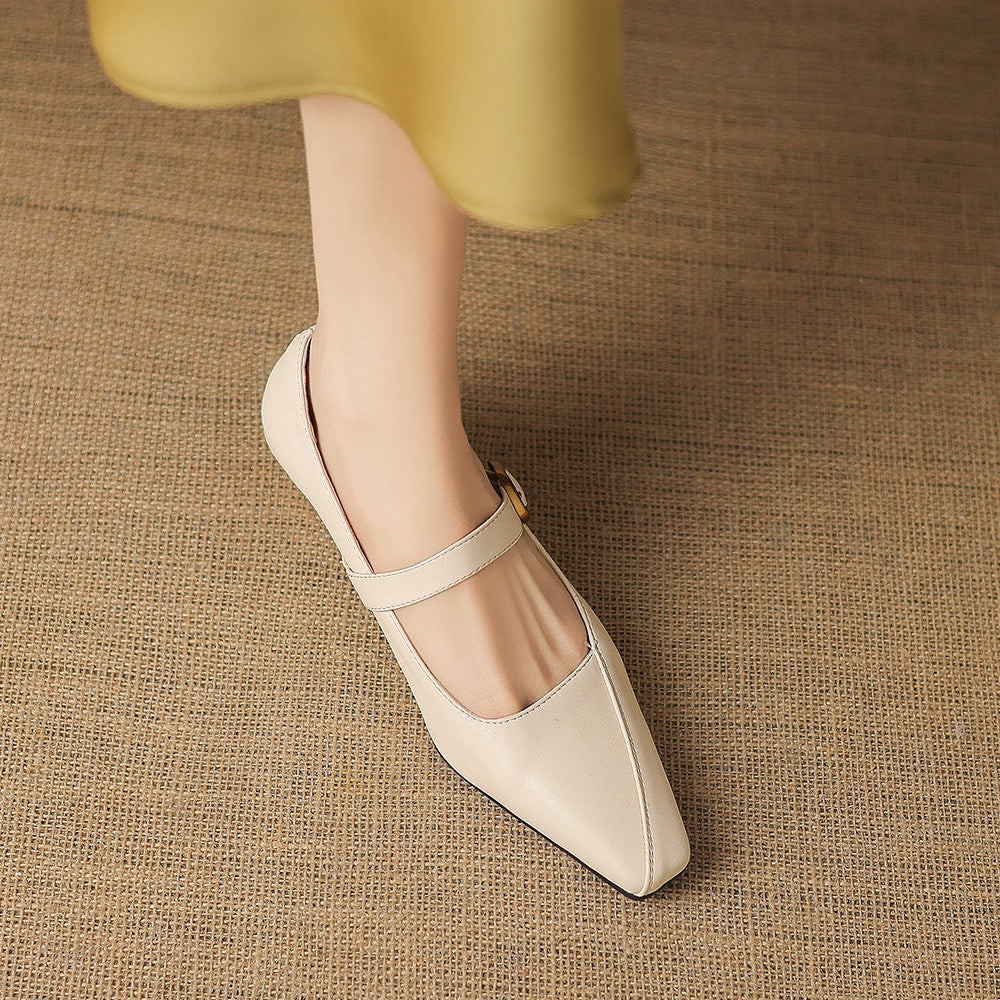 Zorae Leather Mary Jane Heels