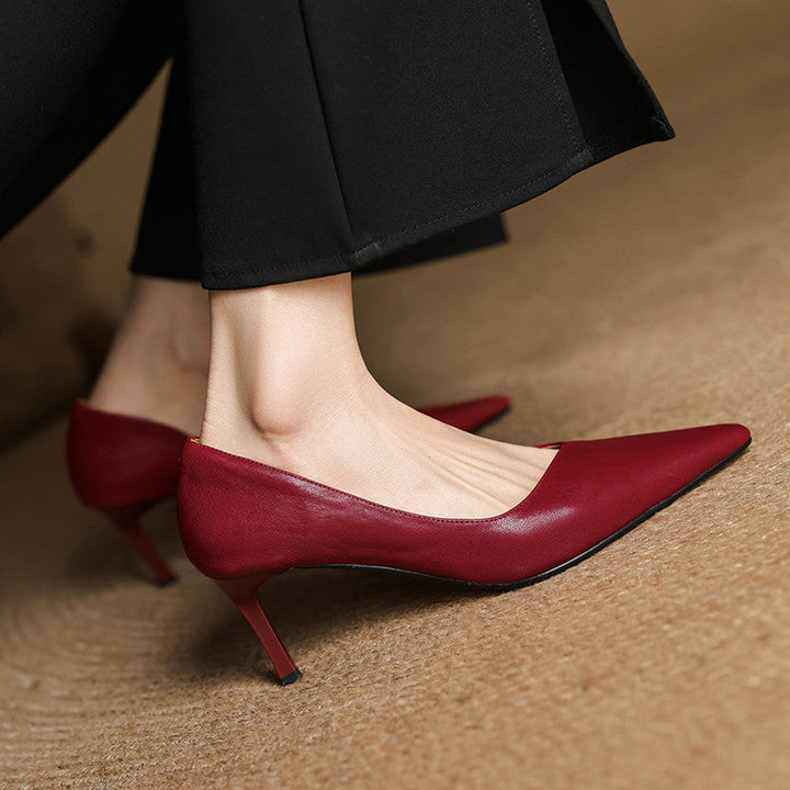 Avella Genuine Leather Heels