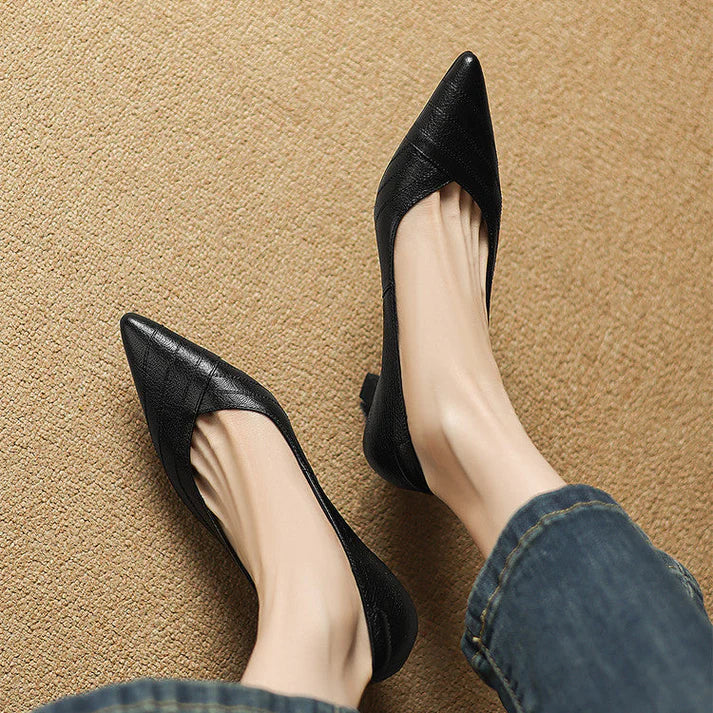 Vela Genuine Leather Heels