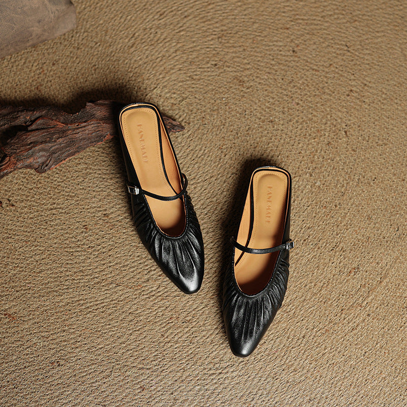 Orena Genuine Leather Mules