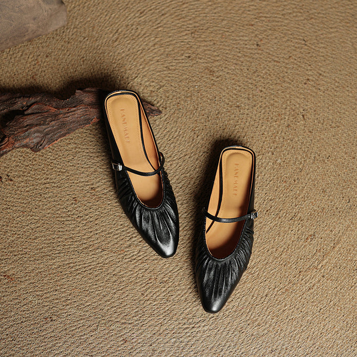 Orena Genuine Leather Mules