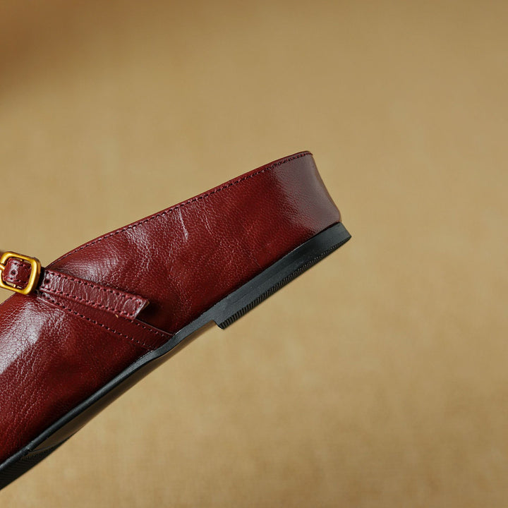 Elzor Genuine Leather Mules