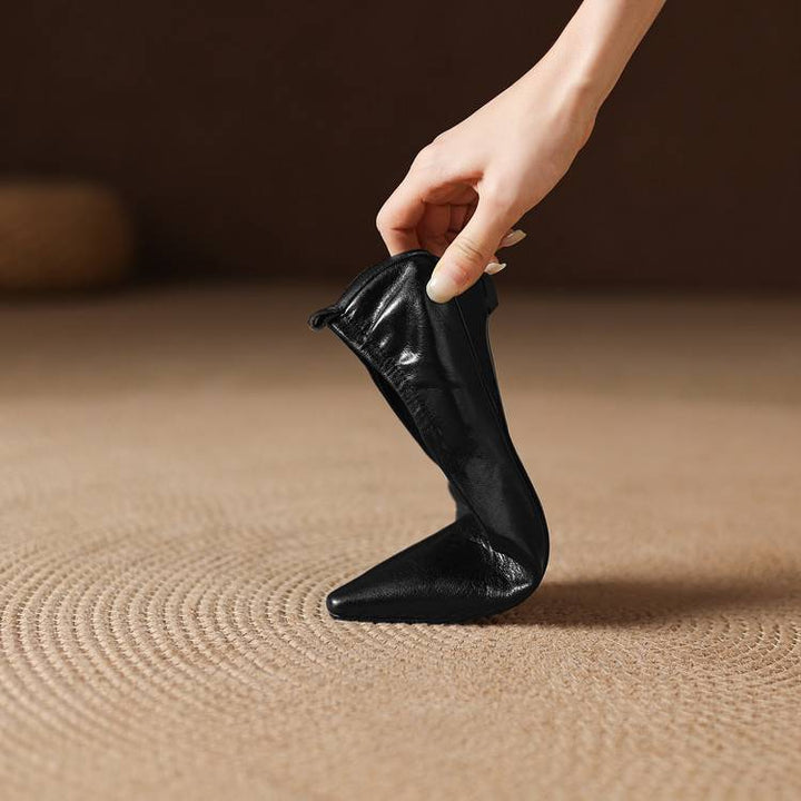 Belin Genuine Leather Pointed-Toe Pumps