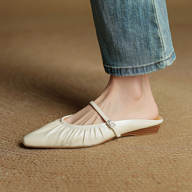 Orena Genuine Leather Mules
