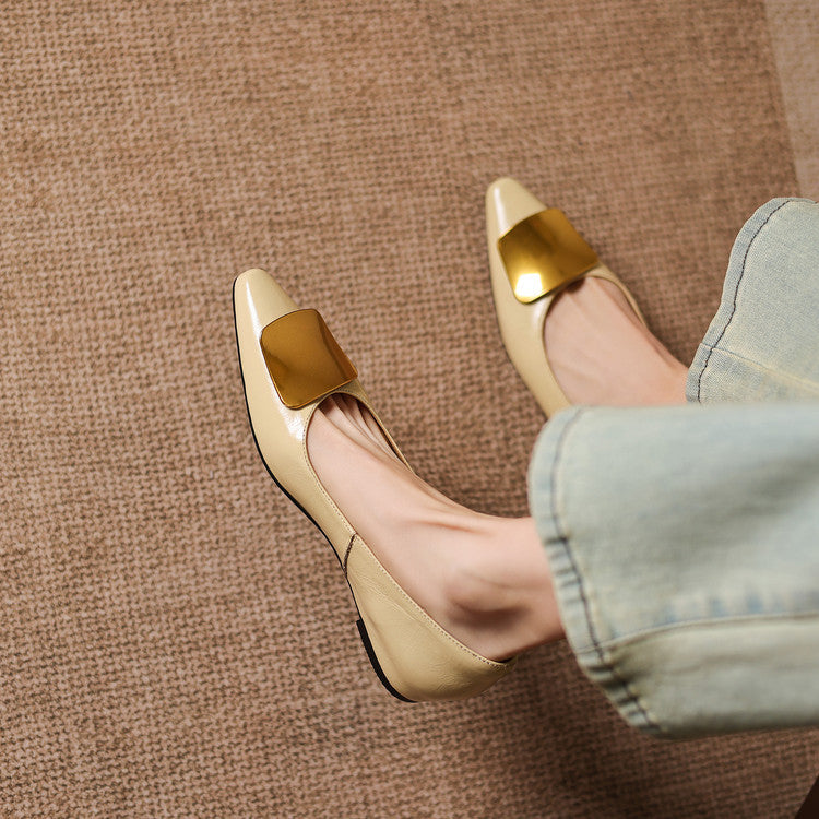 Lorea Genuine Leather Flats