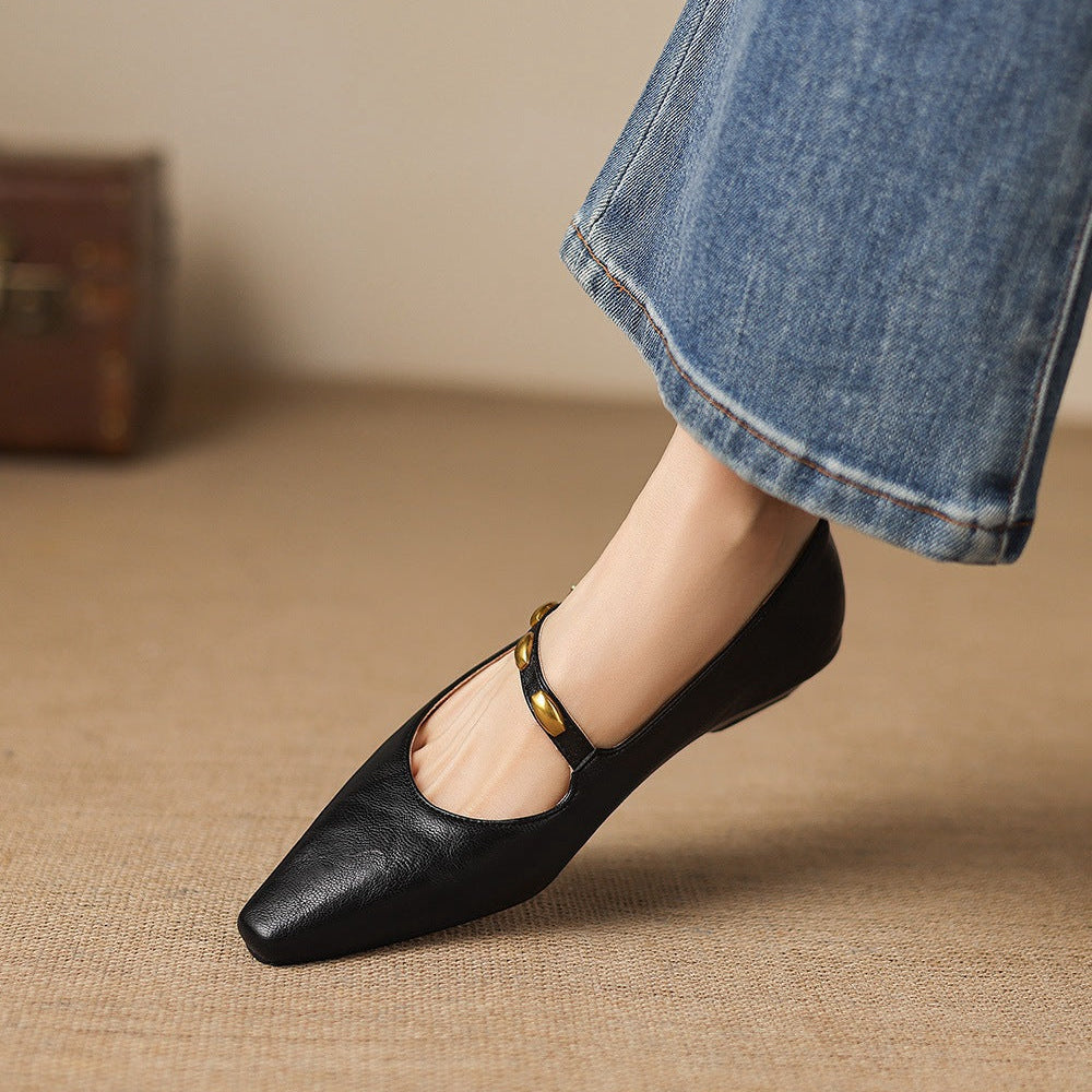 Kalie Studded Leather Pumps