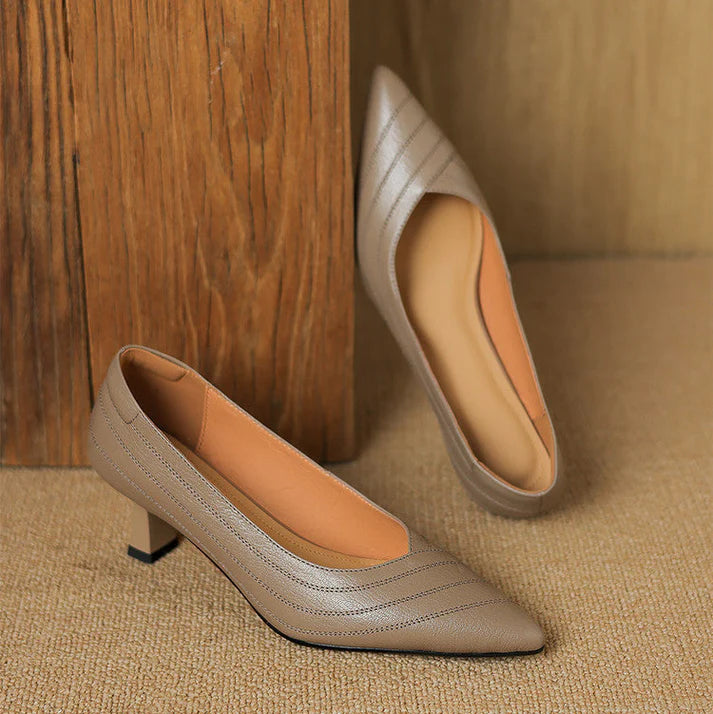 Vela Genuine Leather Heels