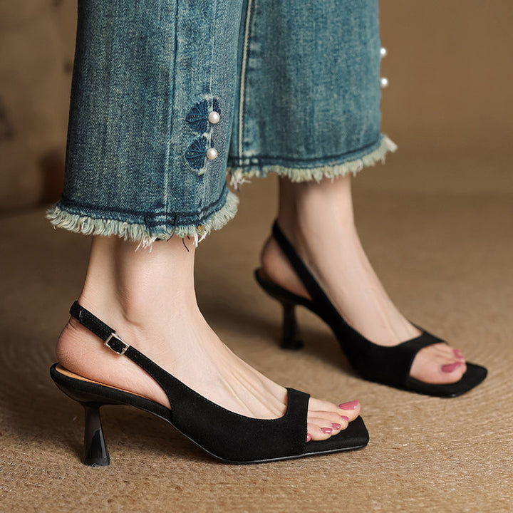 Moria Genuine Leather Slingback Sandals