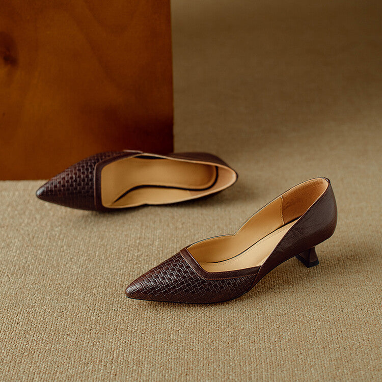 Kelra Genuine Leather Heels