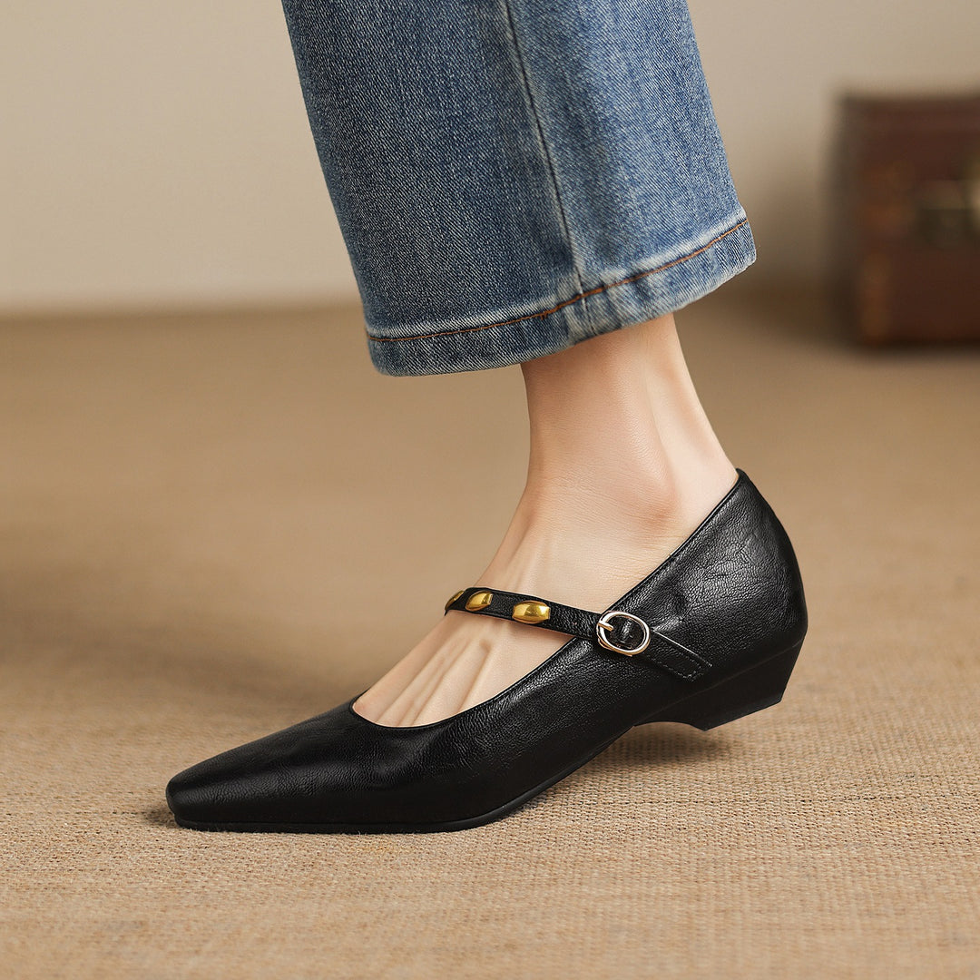 Kalie Studded Leather Pumps