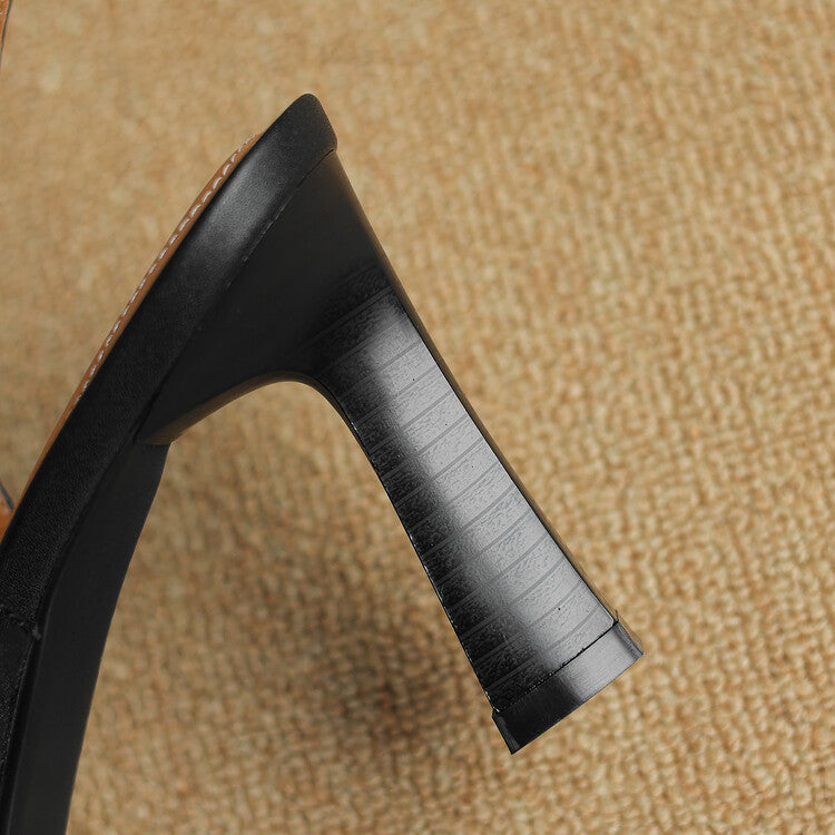 Ezzy Genuine Leather Heels
