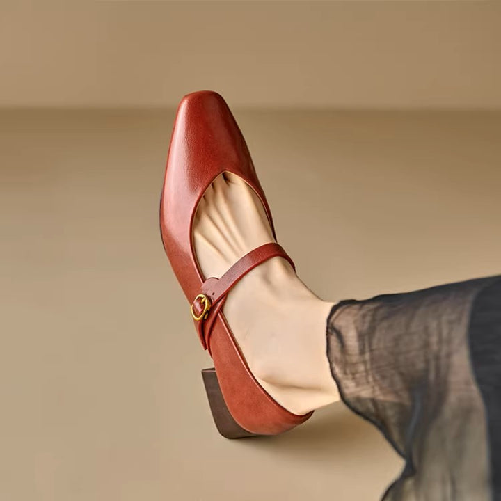 Felya Genuine Leather Heels
