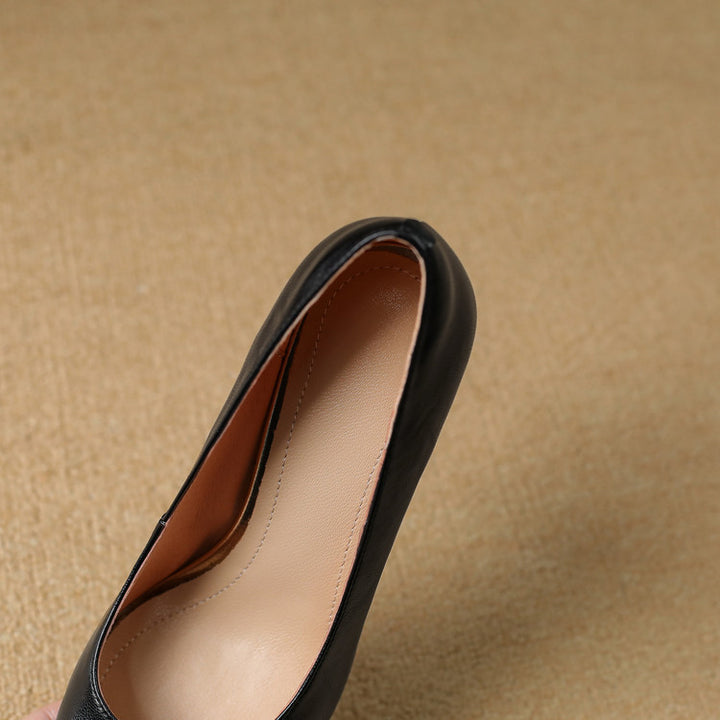 Valia Genuine Leather Heels