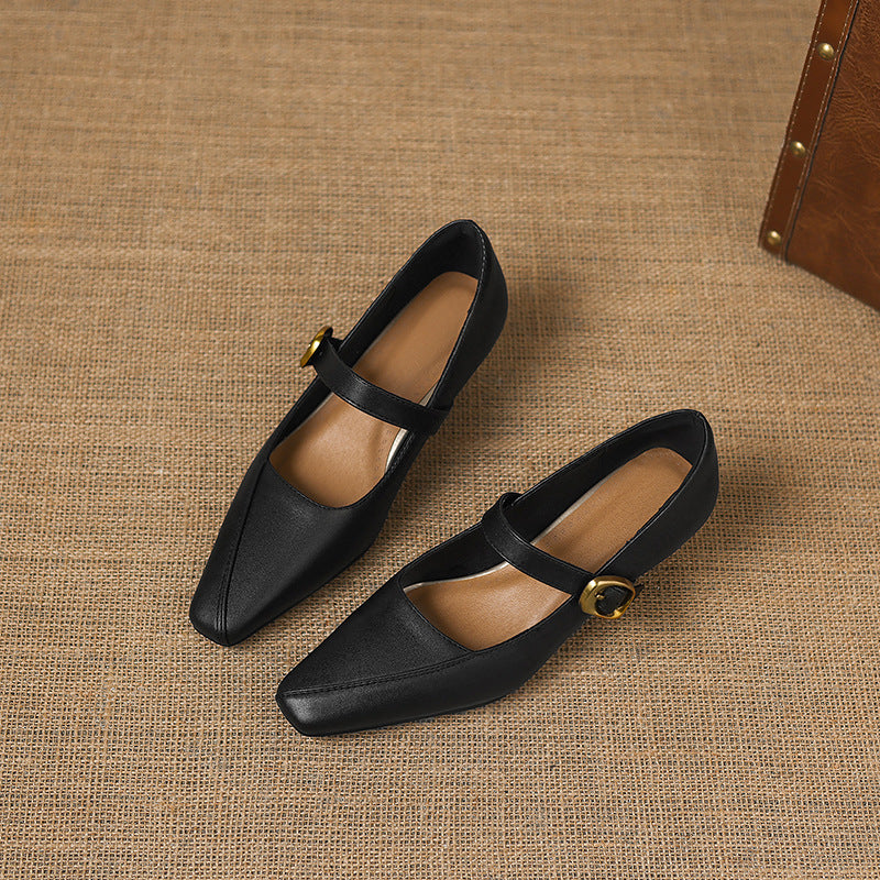 Zorae Leather Mary Jane Heels