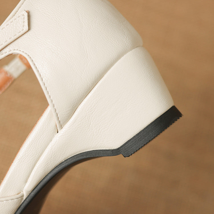 Quela Genuine Leather D'Orsay Heels