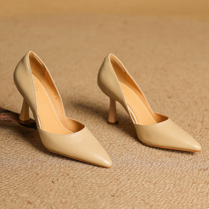 Naila Genuine Leather Heels