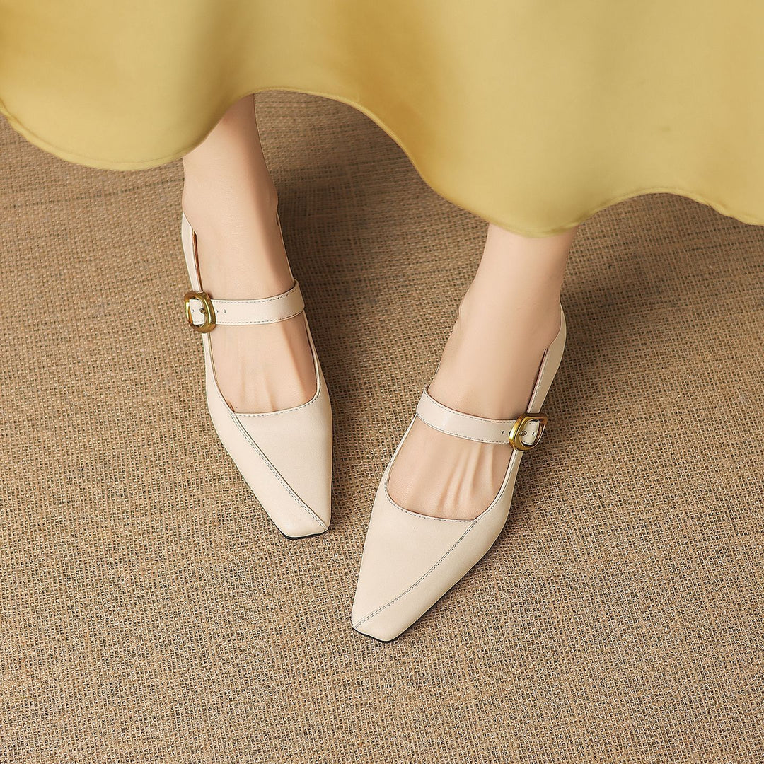 Zorae Leather Mary Jane Heels