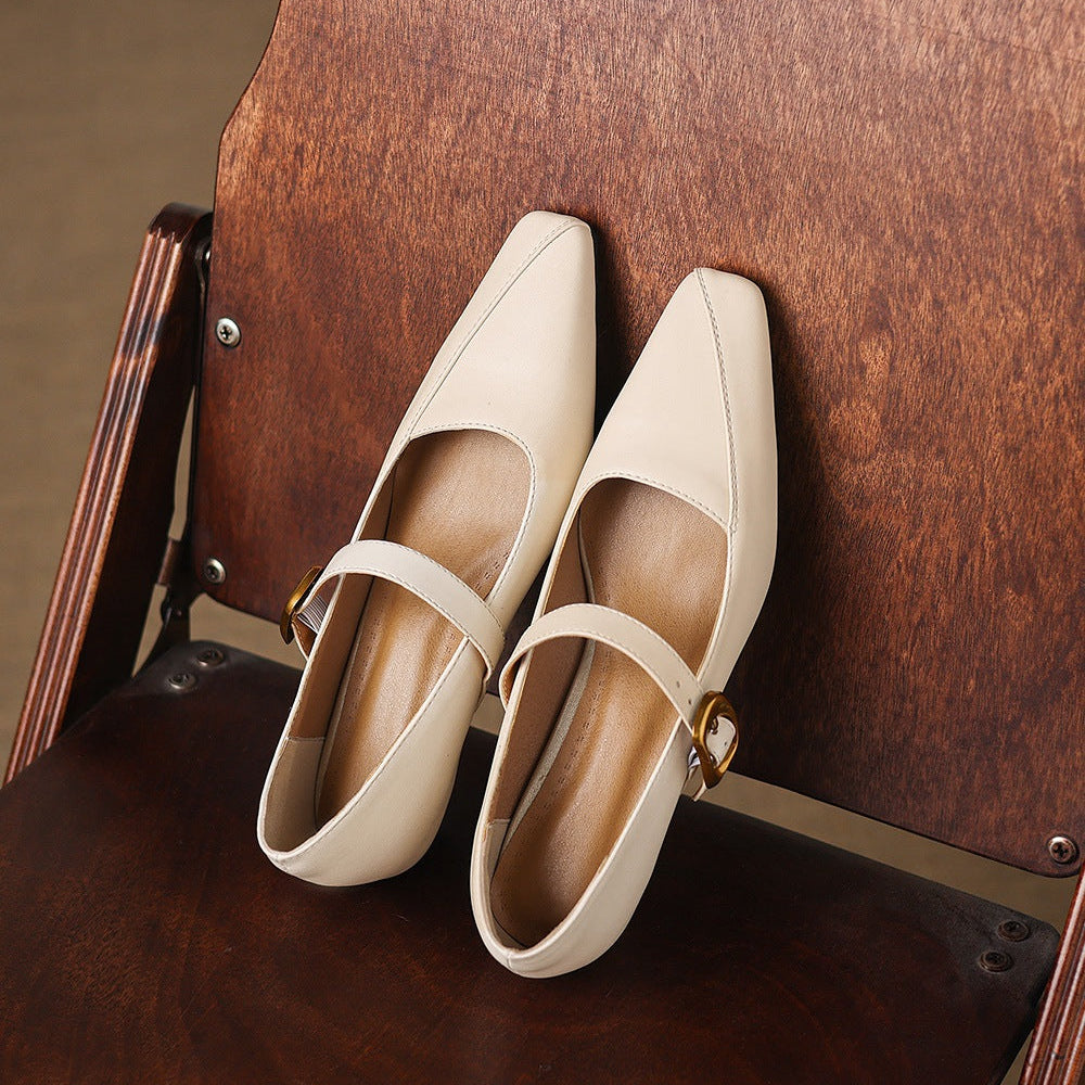 Zorae Leather Mary Jane Heels