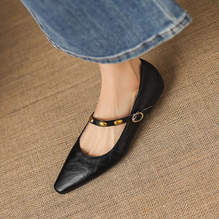 Kalie Studded Leather Pumps