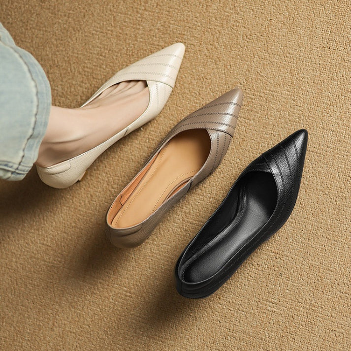 Vela Genuine Leather Heels