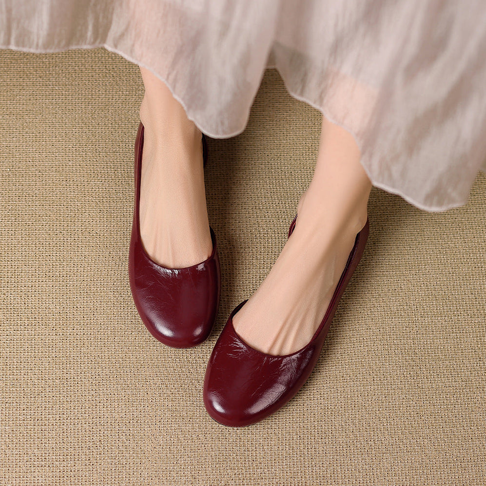 Melza Genuine Leather Flats