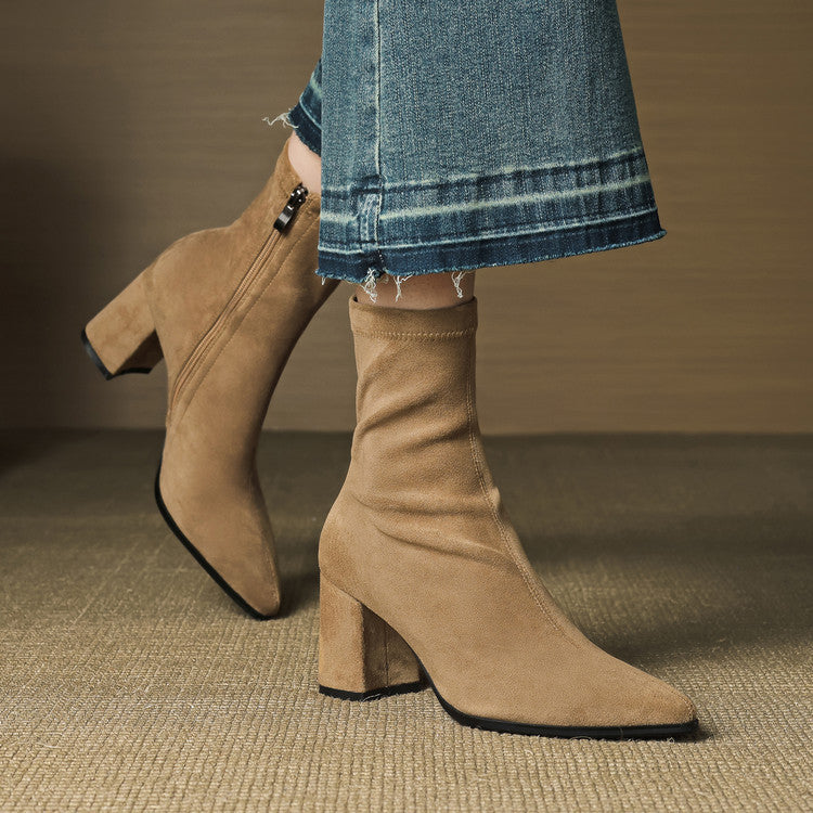 Riva Genuine Suede Boots