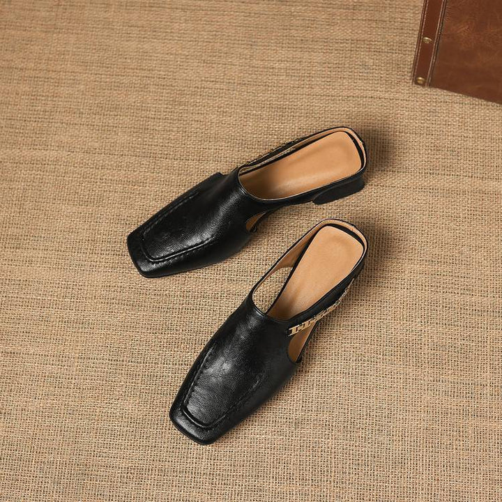 Vyla Genuine Leather Mules