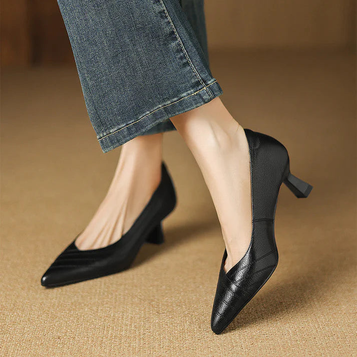 Vela Genuine Leather Heels