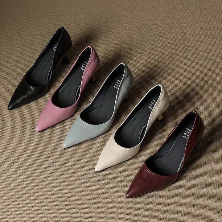Gilda Genuine Leather Heels