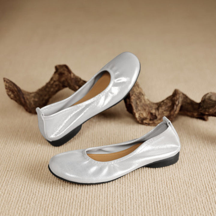 Ozela Genuine Leather Flats