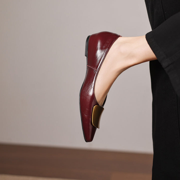 Lorea Genuine Leather Flats