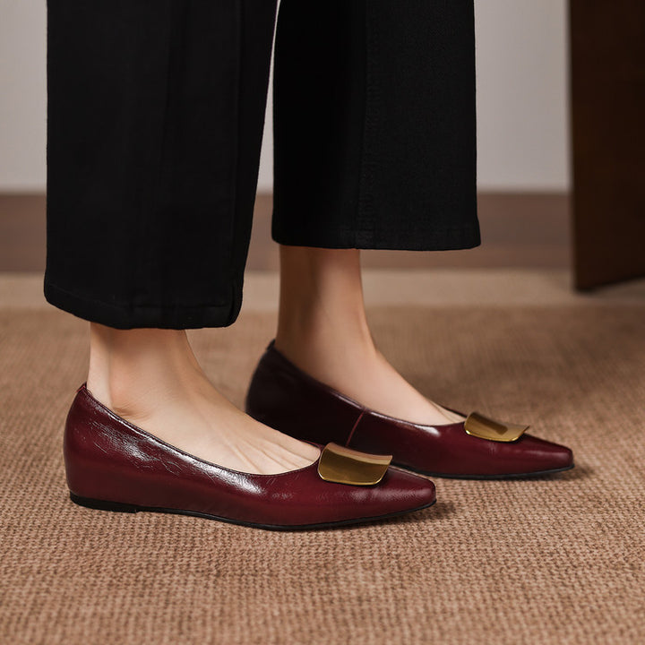 Lorea Genuine Leather Flats