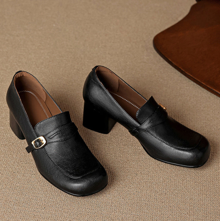 Sazia Genuine Leather Heels