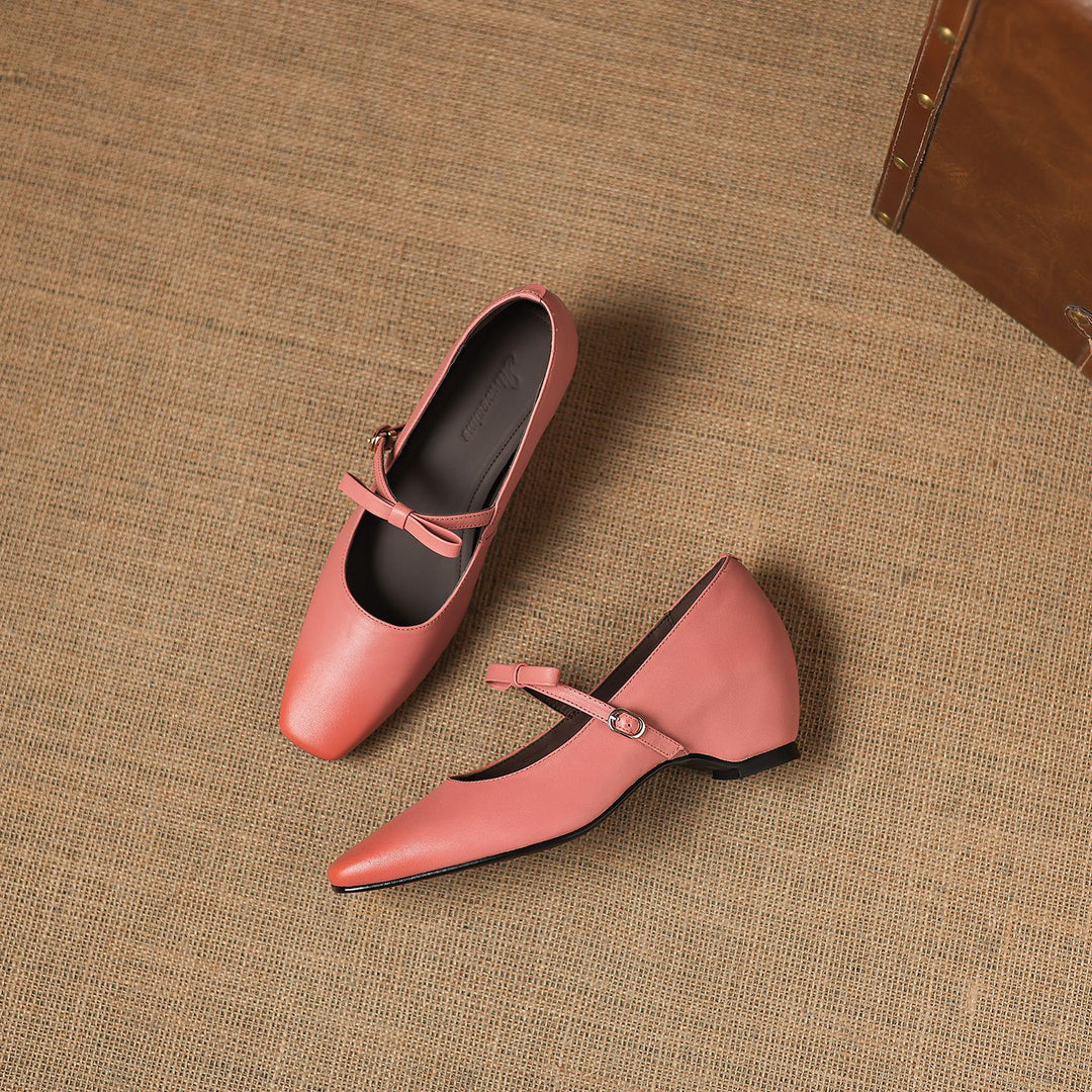 Dalia Genuine Leather Mary Jane Heels