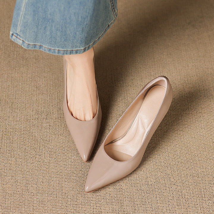 Elana Genuine Leather Heels
